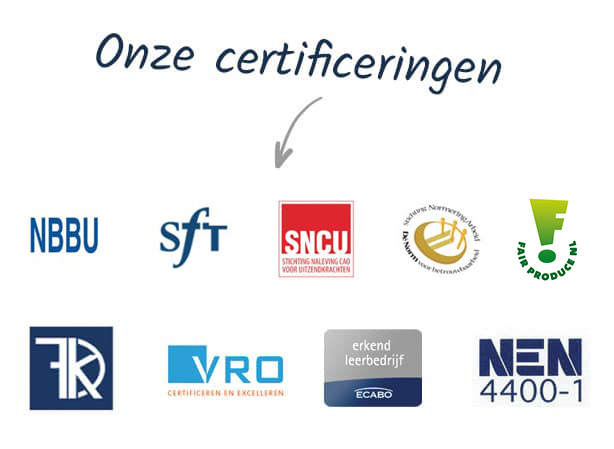 Onze certificeringen